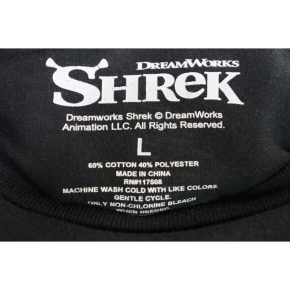 Shrek Mens Large Licensed Movie Donkey Dream Works Long Sleeve T-Shirt H821 - Picture 4 of 5